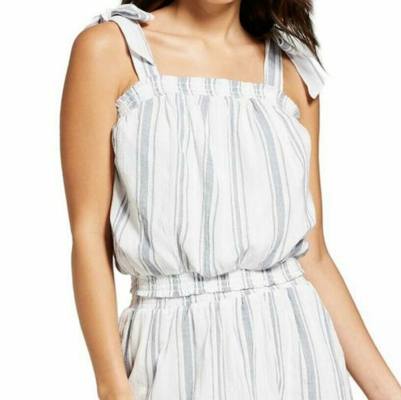 Universal Thread Tops - Universal Thread Striped Tie Strap Tank